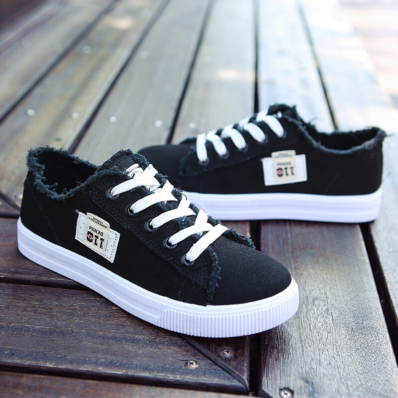 Pantofi de pânză de modă pentru femei Pantofi clasici din denim casual cu șireturi Tenis pentru fete Pantofi plati Pantofi vulcanizați pentru femei 2022