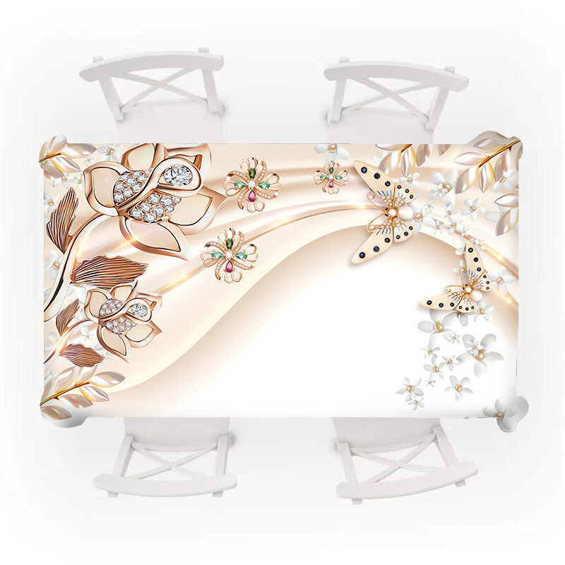 1 bucată față de masă rezistentă la pete, impermeabilă și rezistentă la ulei, lavabilă, potrivită pentru picnic, camping, restaurante etc. pentru a vă proteja masa