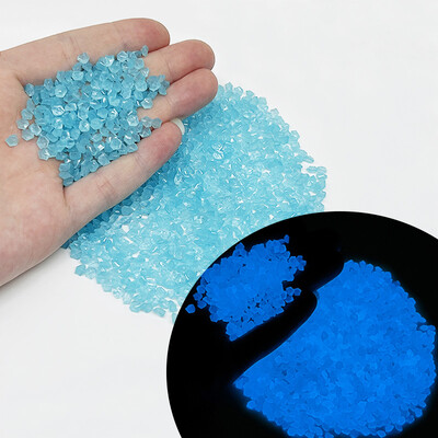 1000 gab. Mini gaiši akmeņi mirdz tumsā, krāsaini oļi, akmens mājas dārzam āra celiņam zāliena celiņi zivju tvertņu akvārijam