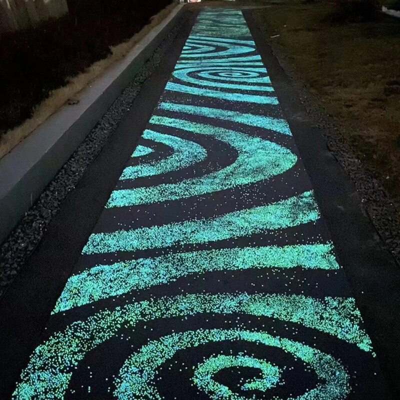 1000 gab. Mini gaiši akmeņi mirdz tumsā, krāsaini oļi, akmens mājas dārzam āra celiņam zāliena celiņi zivju tvertņu akvārijam