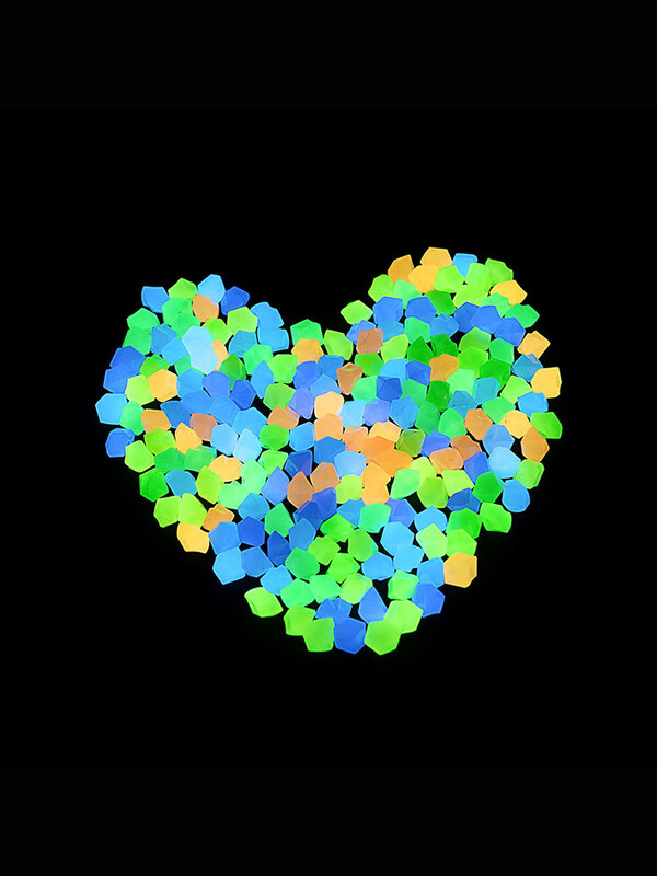 Piatră strălucește în întuneric Pietricele decorative luminoase Pietricele Decorație exterioară Pește Grădina Acvariu Decorare