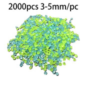 2000 buc 3-5 MM care strălucește în piatră întunecată Nisip luminos Pietriș Grădină Calea curte Peluză Patio Acvariu Acvariu Decor DIY