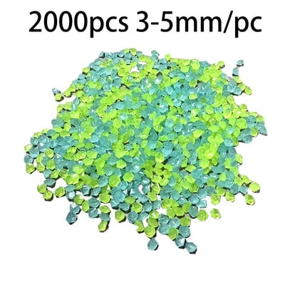 2000 бр. 3-5 мм светещ в тъмен камък, светещ пясък, камъче, градински двор, пътека, морава, вътрешен двор, аквариум, аквариум, декорация за дома, направи си сам