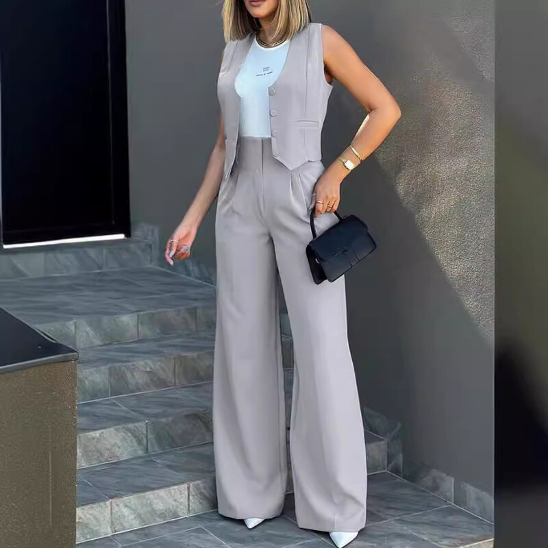 Amazonova prekogranična vanjskotrgovinska opskrba Europe i Amerike, moderan prsluk, prsluk, odijelo širokih nogavica, hlače, komplet za putovanje na posao