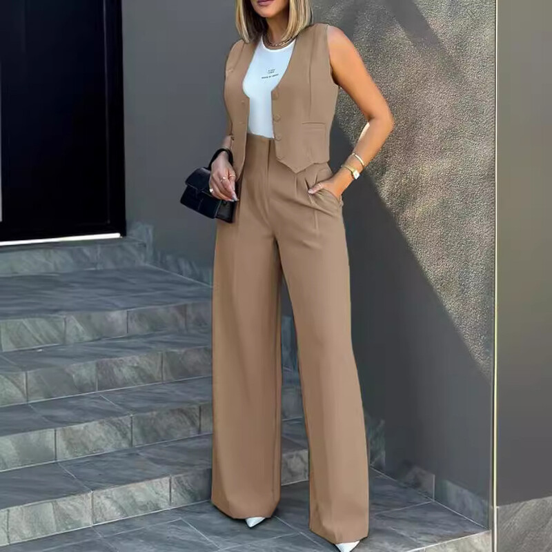 Amazonova prekogranična vanjskotrgovinska opskrba Europe i Amerike, moderan prsluk, prsluk, odijelo širokih nogavica, hlače, komplet za putovanje na posao