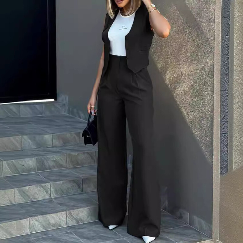 Amazonova prekogranična vanjskotrgovinska opskrba Europe i Amerike, moderan prsluk, prsluk, odijelo širokih nogavica, hlače, komplet za putovanje na posao