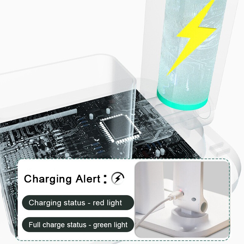 LED-es asztali lámpa 3 fokozatú, szabályozható érintőképernyős éjszakai lámpa USB újratölthető szemvédő, összecsukható asztali lámpa hálószoba éjjeli íróasztalhoz