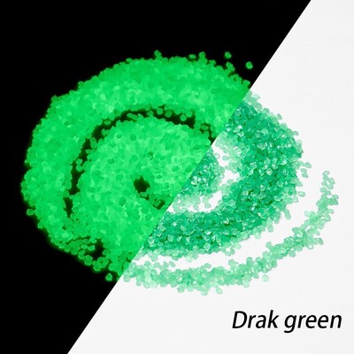 1000db/zsák Sötét kavicsban világító homok kő Otthoni kert kültéri ösvény gyep dekoráció akvárium dekor 3-5mm