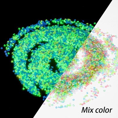 1000db/zsák Sötét kavicsban világító homok kő Otthoni kert kültéri ösvény gyep dekoráció akvárium dekor 3-5mm