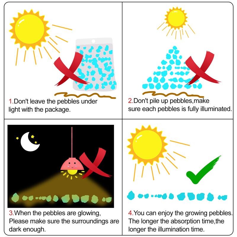 1000db/zsák Sötét kavicsban világító homok kő Otthoni kert kültéri ösvény gyep dekoráció akvárium dekor 3-5mm