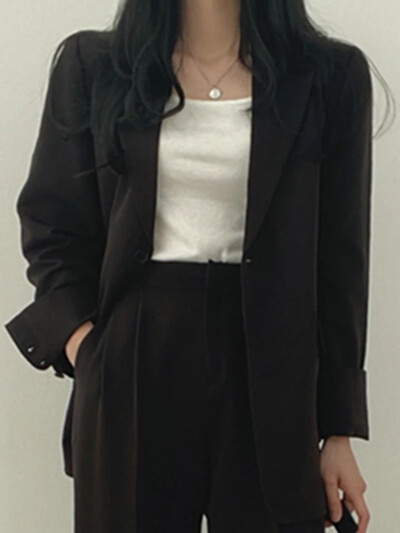 Korejas modes pavasara sieviešu kostīmi, ikdienas bikses, 2 daļīgi komplekti, sieviešu tērpi, mēteļi, šauri pieguļoši sieviešu apģērbi.