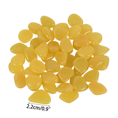 Pietricele luminoase 25/50 buc. Piatră strălucește în întuneric Acasă rezervor de pește ghiveci Decor cale de grădină Decorare pietruită