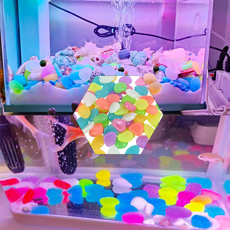 25/50 kom. Svjetleći kamenčići koji svijetle u mraku Kućni akvarij Teglica za cvijeće Dekoracija vrtne staze Dekoracija kaldrme