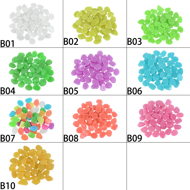 25/50 kom. Svjetleći kamenčići koji svijetle u mraku Kućni akvarij Teglica za cvijeće Dekoracija vrtne staze Dekoracija kaldrme