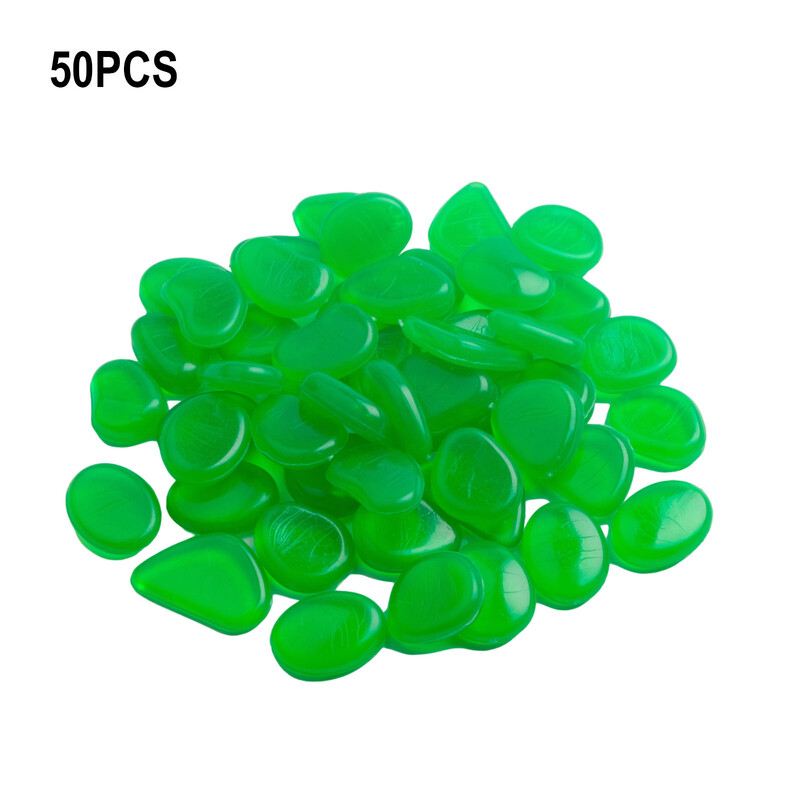50PCS/Set Svjetleći kamenčići Svjetleće kamenje za akvarijske ribice Kućni vrt Dekoracija dvorišta