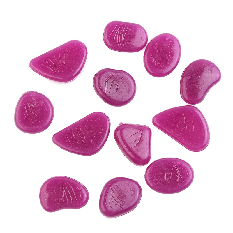 50PCS/Set Svjetleći kamenčići Svjetleće kamenje za akvarijske ribice Kućni vrt Dekoracija dvorišta