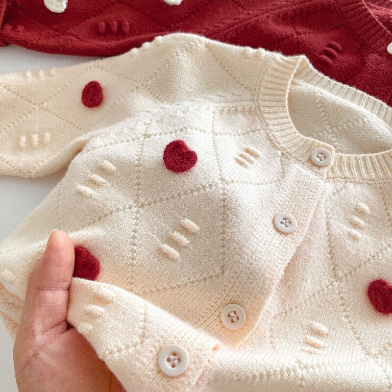 Moderan topli pleteni pulover za djevojčice 0-5 Y Dječji jesenski pulover s dugim rukavima za djevojčice