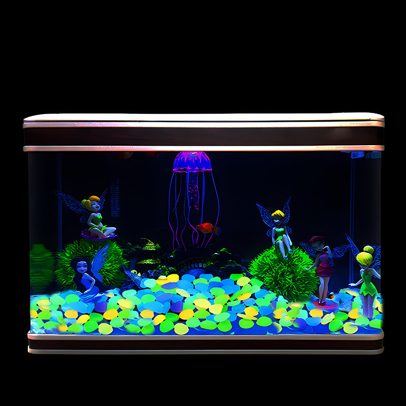 100 komada svjetlećih kamenčića 1,5 cm vrtni ukrasni šljunak za dvorišnu stazu i kamen za bazene Lijepi dekor koji svijetli u tami