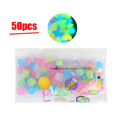 50/100 kom. Svjetleći kamenčići koji svijetle u tami Mini kamenčići Dekoracija za akvarijske ribice Ukras za vrt, travnjak, dvorište, vanjska staza