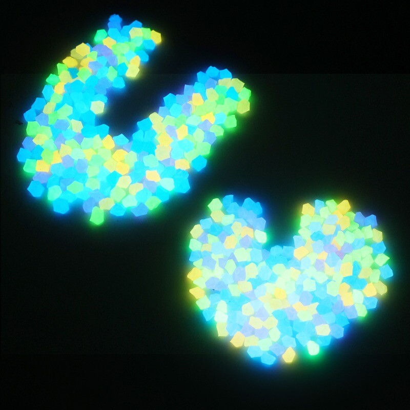 50/100 kom. Svjetleći kamenčići koji svijetle u tami Mini kamenčići Dekoracija za akvarijske ribice Ukras za vrt, travnjak, dvorište, vanjska staza