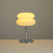Lampă de masă retro Bauhaus dormitor noptieră sufragerie Lampă nordică ciuperci luminozitate cu 9 niveluri de reglare a luminii ambientale