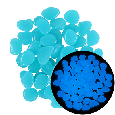 25/50 buc. Pietre luminoase Pietricele Piscină în aer liber Alee alea Terasă Peluză Grădină Pietre strălucitoare Pietricele Decor Strălucire în întuneric