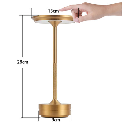 LED galddatora lampa USB pieskāriena aptumšošana metāla uzlādējama nakts gaisma kafijas bāram restorānam pie gultas, lasīšanas dekorēšana galda lampas