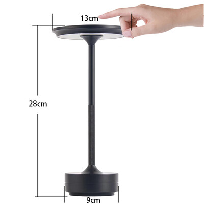 LED galddatora lampa USB pieskāriena aptumšošana metāla uzlādējama nakts gaisma kafijas bāram restorānam pie gultas, lasīšanas dekorēšana galda lampas