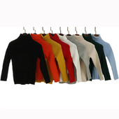 Pleteni džemperi s dolčevitima za bebe Zimska odjeća za djevojčice Dječji puloveri za dječake Pleteni puloveri za malu djecu Znojna pamučna odjeća za bebe