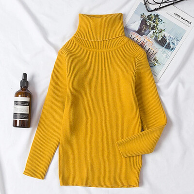 Pleteni džemperi s dolčevitima za bebe Zimska odjeća za djevojčice Dječji puloveri za dječake Pleteni puloveri za malu djecu Znojna pamučna odjeća za bebe