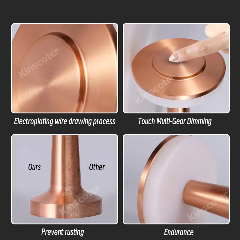 Lampă de masă de încărcare cu LED tactilă Lampă de masă de cafea, bar de hotel, lumină de noapte în aer liber, lampă decorativă de birou pentru sufragerie