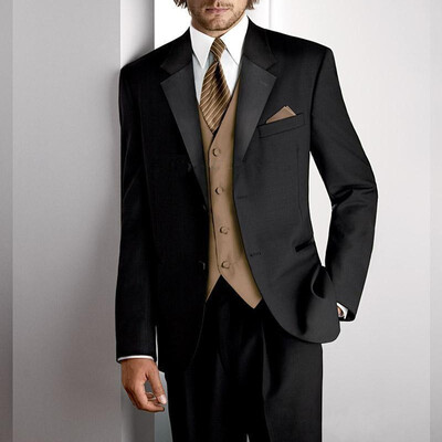 Costume pentru bărbați, gri strălucitor, cu broderie, smoking de mire, pentru nuntă, cele mai bune seturi de blaze, 3 piese (jachetă+pantaloni+vestă) Costum pentru bărbați