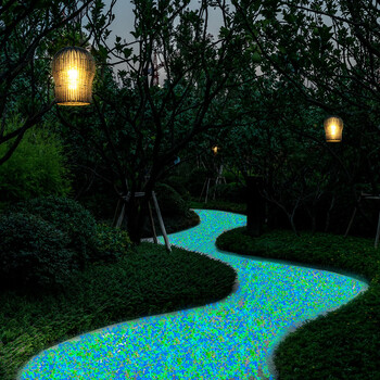 1000Pcs Mini Luminous Stones For Garden Outdoor Decoration Glow in Dark Colorful Pebbles Rock For Fish Tank Decor DIY Craft