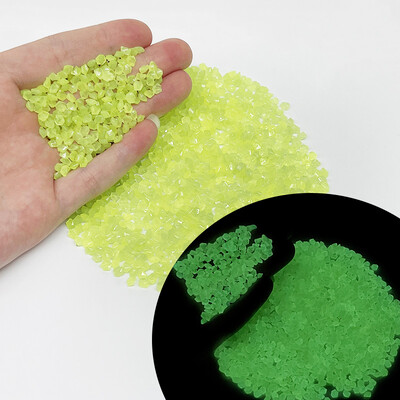 1000 db Mini világító kövek kerti kültéri dekorációhoz, sötétben világít, színes kavicsos szikla otthoni akvárium dekorációhoz barkácsolás