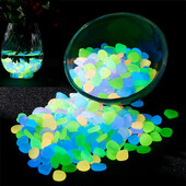 100 kom vrtno dvorište svjetleće kamenje koje svijetli u mraku kamenčići vanjska dekoracija akvarija dodaci za dekoraciju