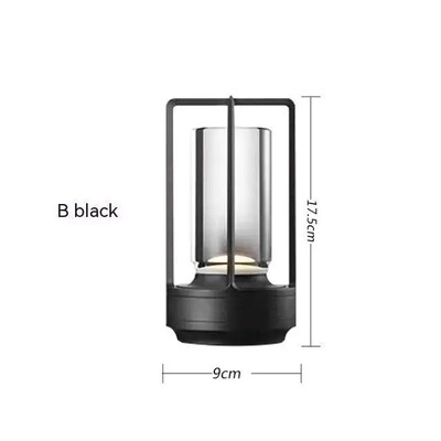 LED laualamp alumiiniumist kristallist restorani baari laualamp hämardav atmosfäär 5200 mAh USB laadimispuutelüliti Magamistoa kaunistus