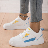 Moipheng cipele s platformom za žene Vodootporne bijele tenisice na vezanje Ženske neklizajuće ležerne kožne sportske cipele Obuća za trčanje