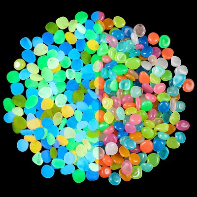 Ragyog a sötét sziklák, ragyogó kövek, dekor kavics kövek kertbe, sétány, cserepes növény, virágágyás, 100 darab