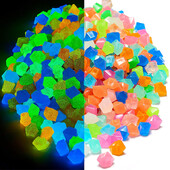 50/100/200Pcs Φωτεινή Πέτρινη Διακόσμηση Κήπου Βότσαλα Λάμψη σε Φωτεινή Διακοσμητικά Βότσαλα Διακόσμηση ενυδρείου εξωτερικού χώρου δεξαμενής ψαριών