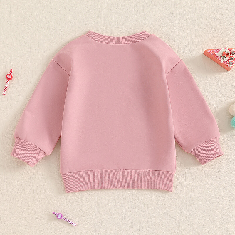 Citgeett őszi gyerekek lány pulóver levél hímzett hosszú ujjú, alkalmi pulóver felsők születésnapi ruhák