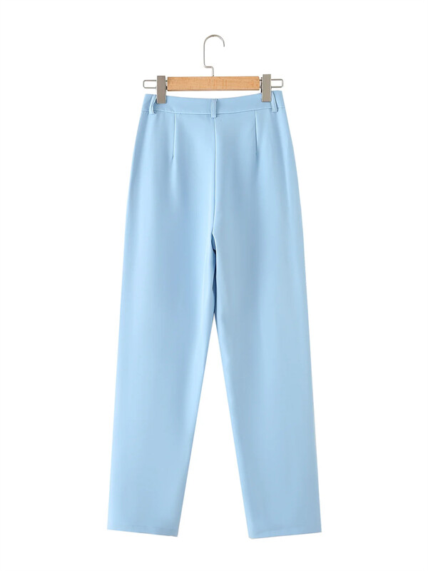 Kar&Otza 2024 novi ženski moderan jednobojni prsluk s grudima bez rukava visokog struka, temperamentni komplet hlača