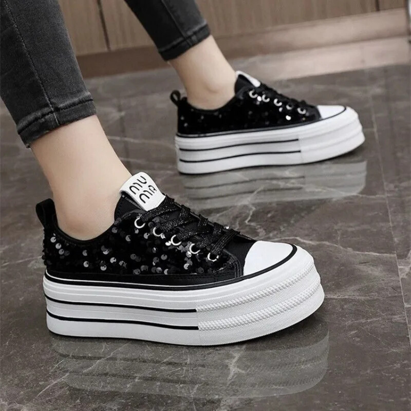 Női lábbelik, fehér strasszos cipők női gyémánthálós, magasan lélegző, kristálytiszta hálós női cipők, 2024-es koreai hétköznapi trendek