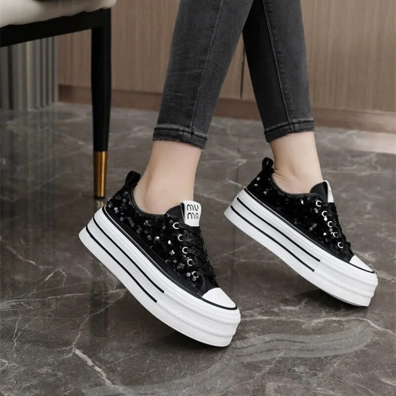 Női lábbelik, fehér strasszos cipők női gyémánthálós, magasan lélegző, kristálytiszta hálós női cipők, 2024-es koreai hétköznapi trendek