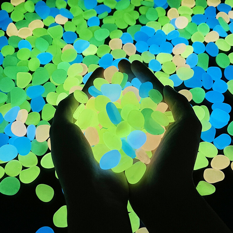 25/50 db Ragyogás a Sötétben Kert Kavics Ragyogó Kövek Sziklák Járdához Kert Terasz Gyep Kert Terasz Akvárium Dekoráció