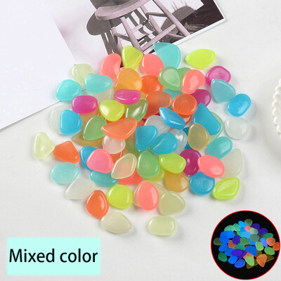 50 db Sötétben világító Kert Kavics Járdához Kert Terasz Gyep Kert Terasz Akvárium Dekoráció Ragyogó Kő