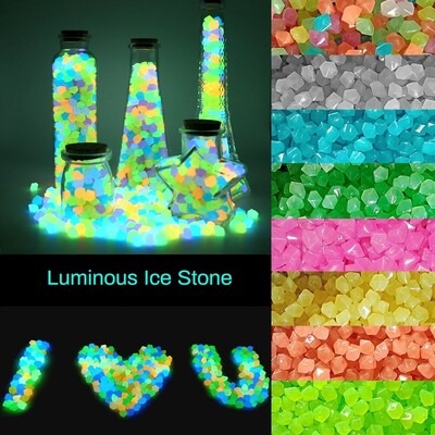 50/100Pcs Glow In The Dark Garden Pebbles for Sidewalk Garden Terrace Lawn Garden Patio Fish Tank Aquarium Glow Stone Διακόσμηση