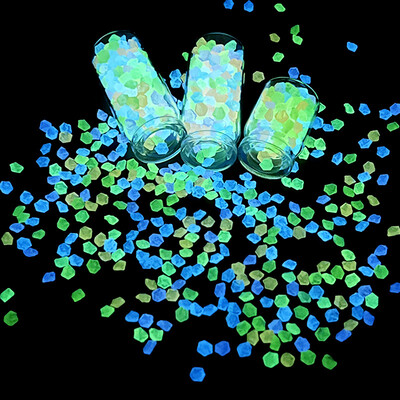 1000 komada svjetlećeg pijeska koji svijetli u tami, vrt, dvorište, vanjska staza, kamenčići, ukrasi, akvariji, akvariji, uradi sam dekor