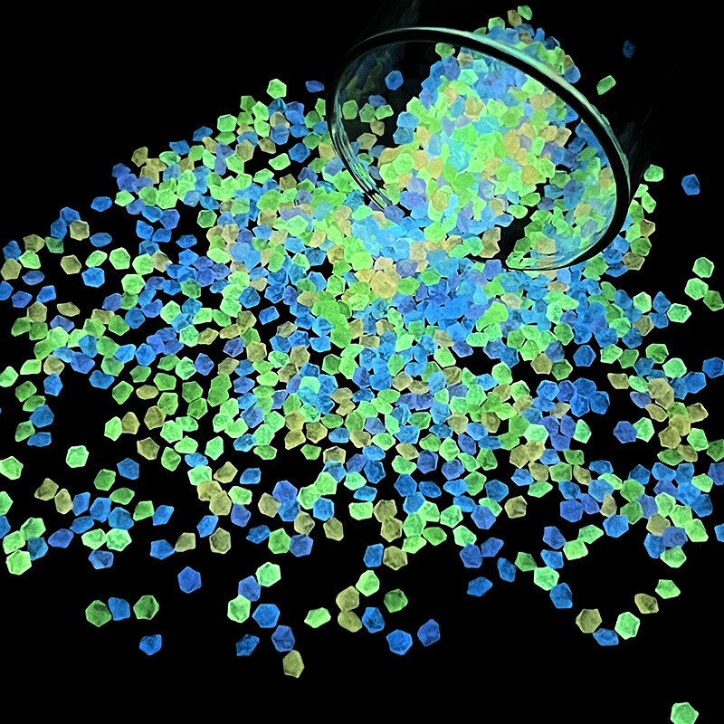 1000db világító homok világít a sötét kertben udvarban kültéri ösvény kavicsok díszek akváriumok akvárium barkács dekoráció