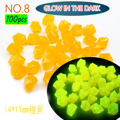 Új kert világít a sötétben Világító kavicsok sétányokhoz Növények Akvárium dekoráció Ragyogó jégkövek Akvárium Kerti dekoráció