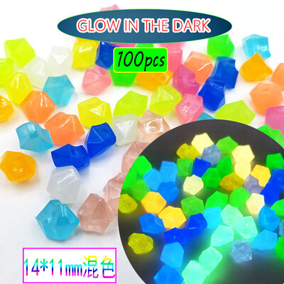 Új kert világít a sötétben Világító kavicsok sétányokhoz Növények Akvárium dekoráció Ragyogó jégkövek Akvárium Kerti dekoráció